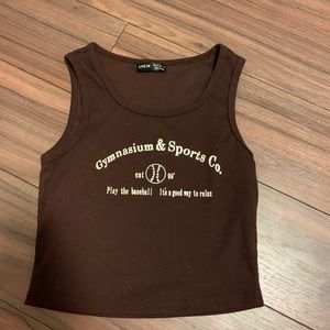slogan tank top from SHEIN.